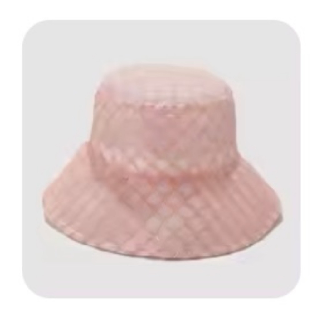 **NEVER WORN** womens design inspired pink bucket hat